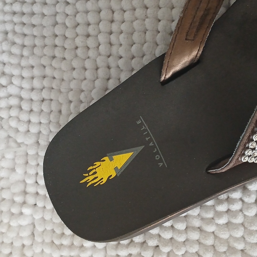 Volatile Rhinestone Flip Flops - Picture 9 of 13